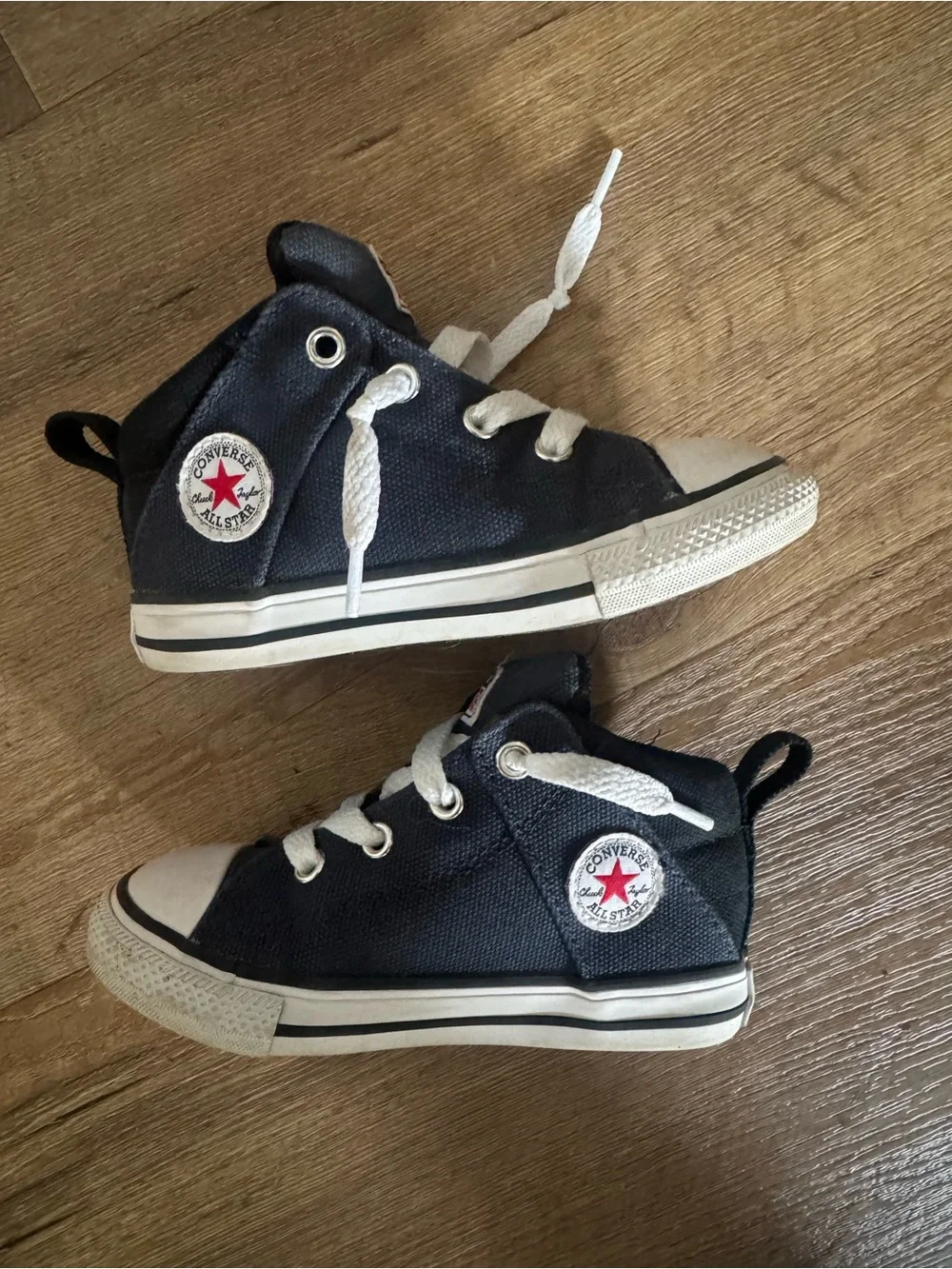 Converse Kids Black & White High-Top Sneakers